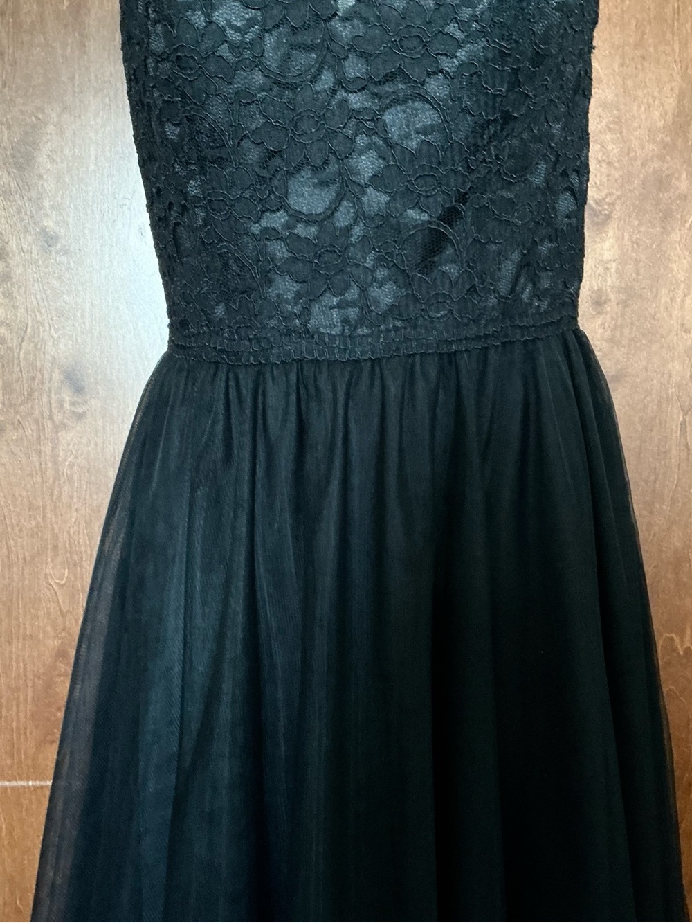 Morilee by Madeline Gardner Long Formal Gown Dress Size 12 Black Elegant Luxury - Picture 7 of 16